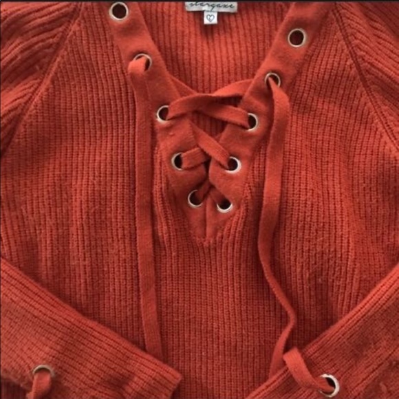 Rust Colored Sweater - Picture 3 of 3